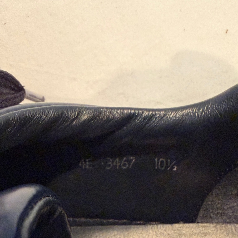 Prada Men’s Dark Blue Leather Lace-Up Sneakers - Picture 7 of 7